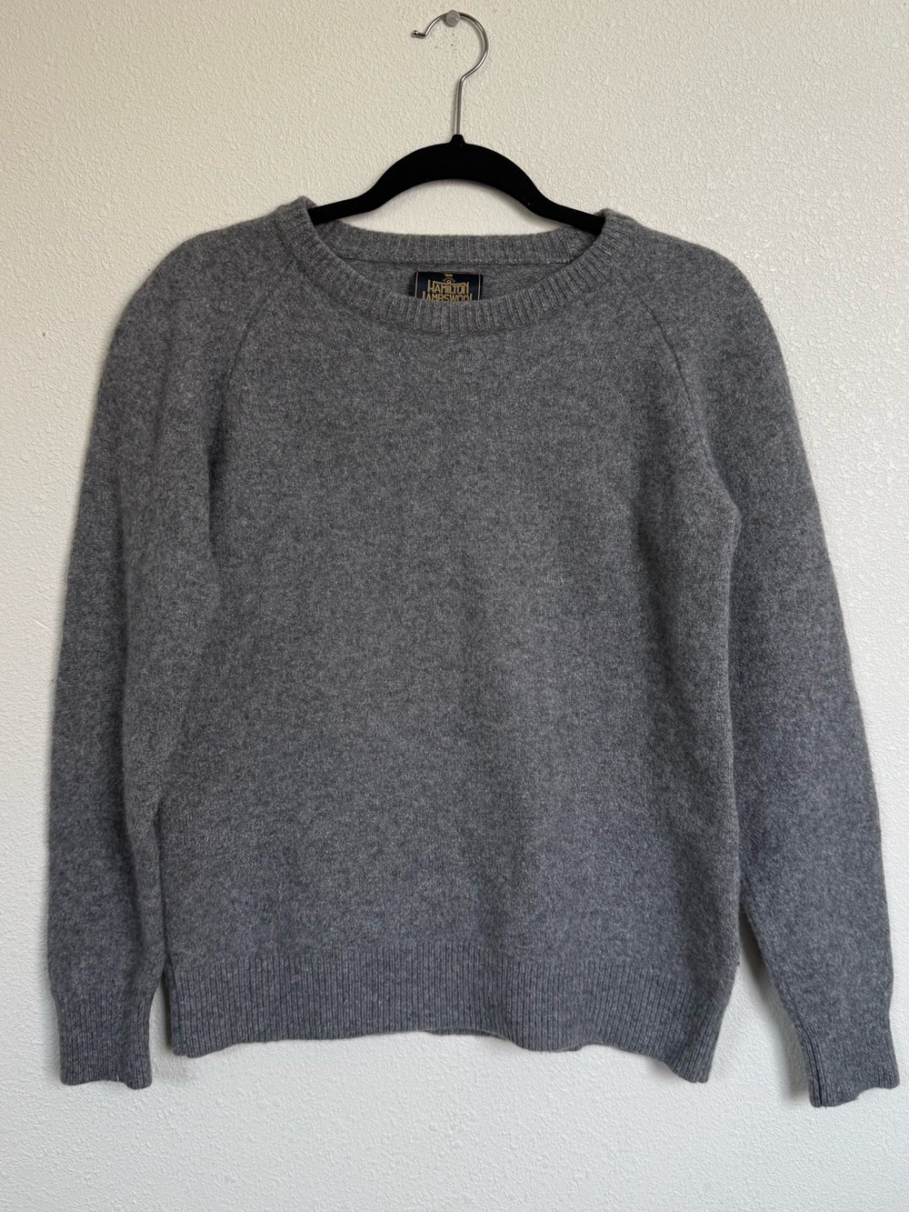 Urban Research Doors Hamilton Lambswool Gray Wool Sweater Sz 40 Quiet Luxury - Picture 2 of 11